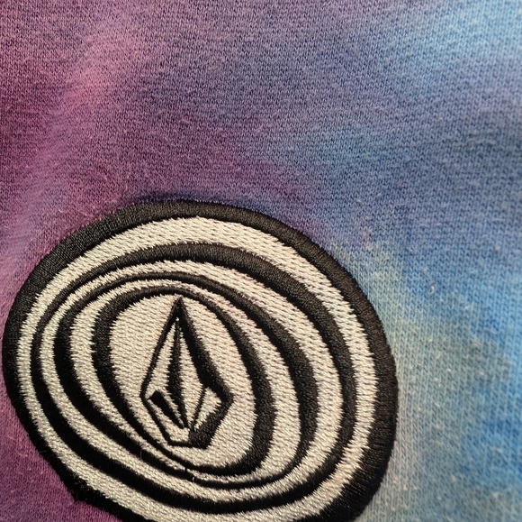 Volcom Blue and Purple Tie-Dye Hoodie - Picture 3 of 7